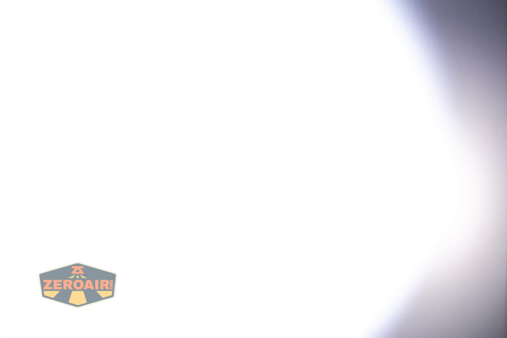 beamshots on door compared to nichia 219b