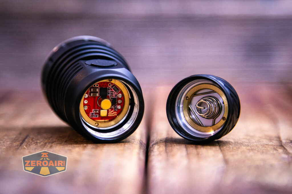 Convoy M21H flashlight head button and tail spring