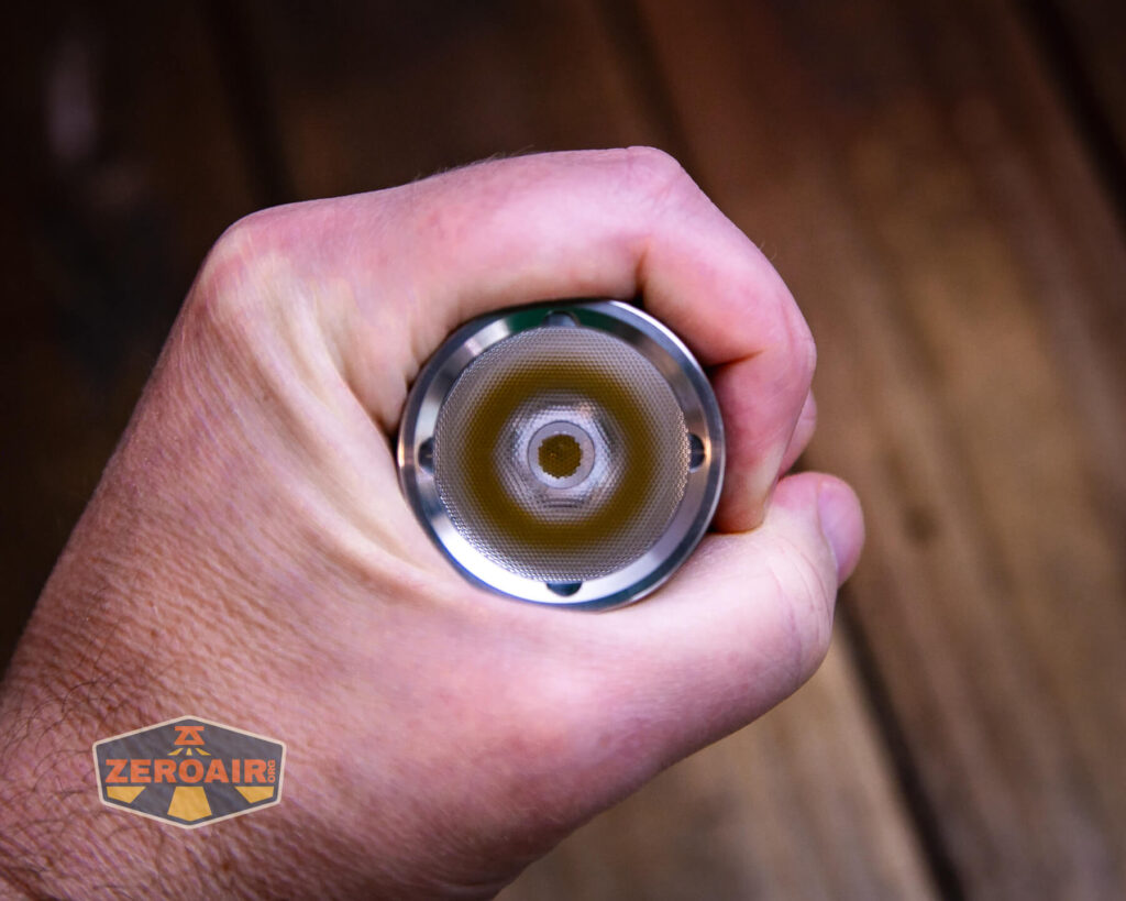 Convoy M21H flashlight in hand