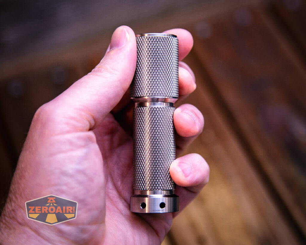 Gift Glow A1 reflector flashlight in hand