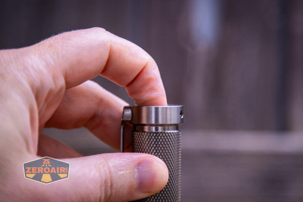 Gift Glow A1 reflector flashlight tail switch actuation