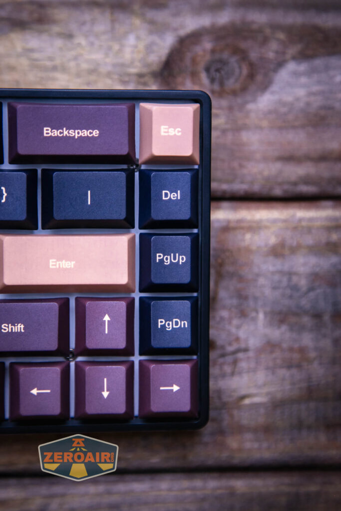 Goblintechkeys Alpha 68 mechanical keyboard rightmost column detail