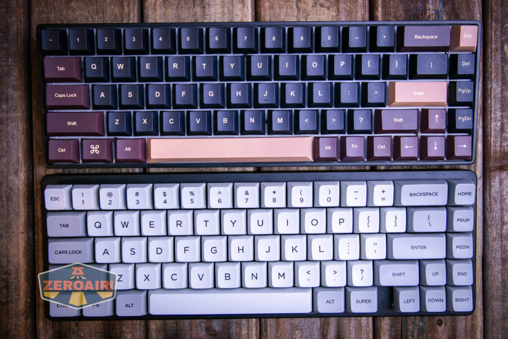 Goblintechkeys Alpha 68 mechanical keyboard size comparison