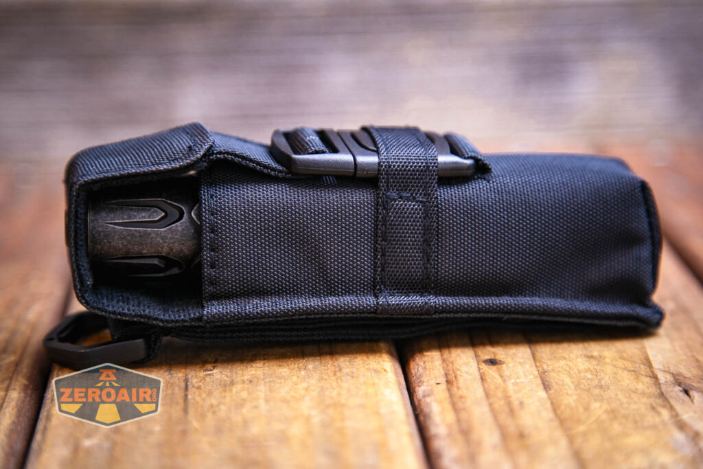 Olight Warrior 3S stonewashed titanium nylon pouch