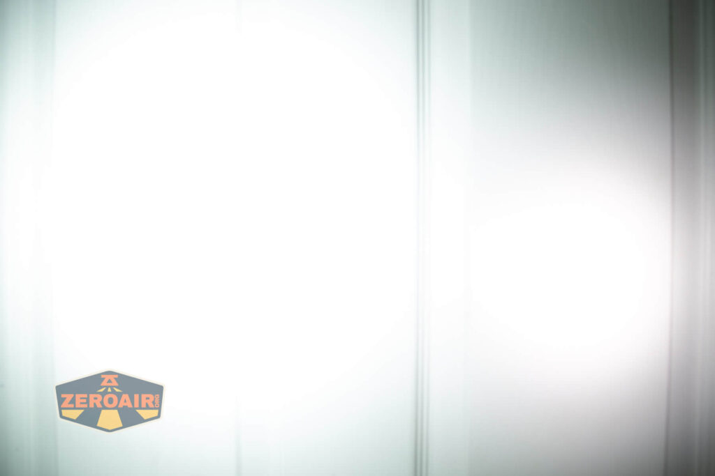 beamshots on door compared to nichia 219b