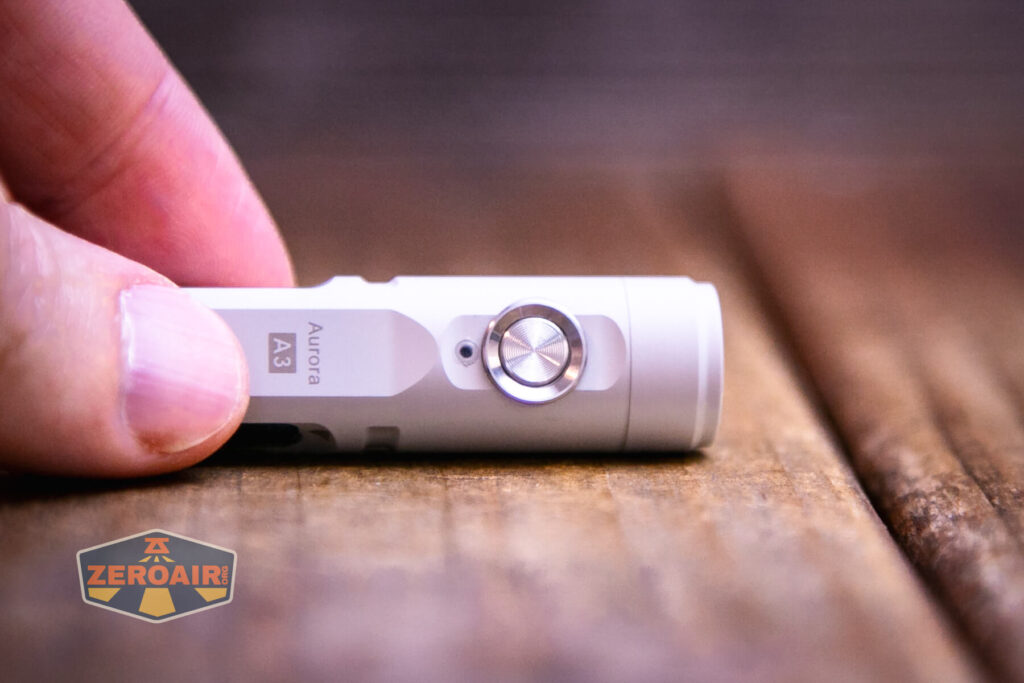 RovyVon Aurora A3 MAO flashlight e-switch detail