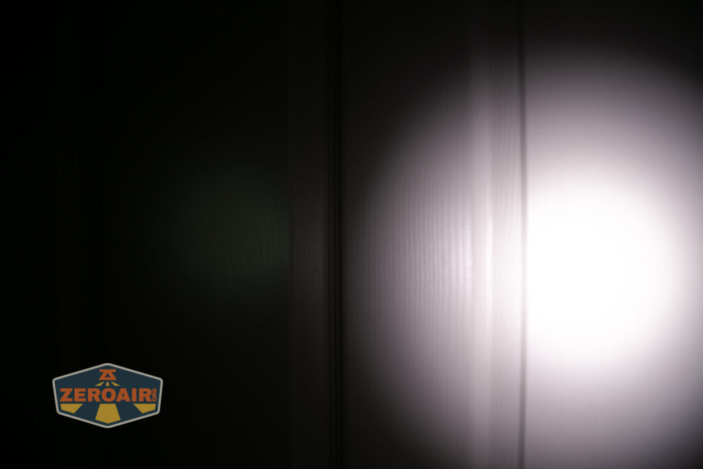 beamshots on door compared to nichia 219b