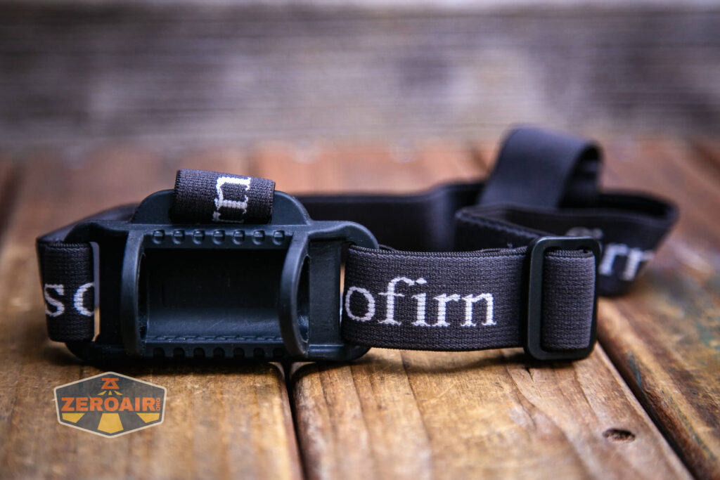 Sofirn HS41 rechargeable headlamp headband detail