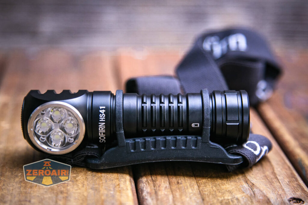 Sofirn HS41 rechargeable headlamp headband detail