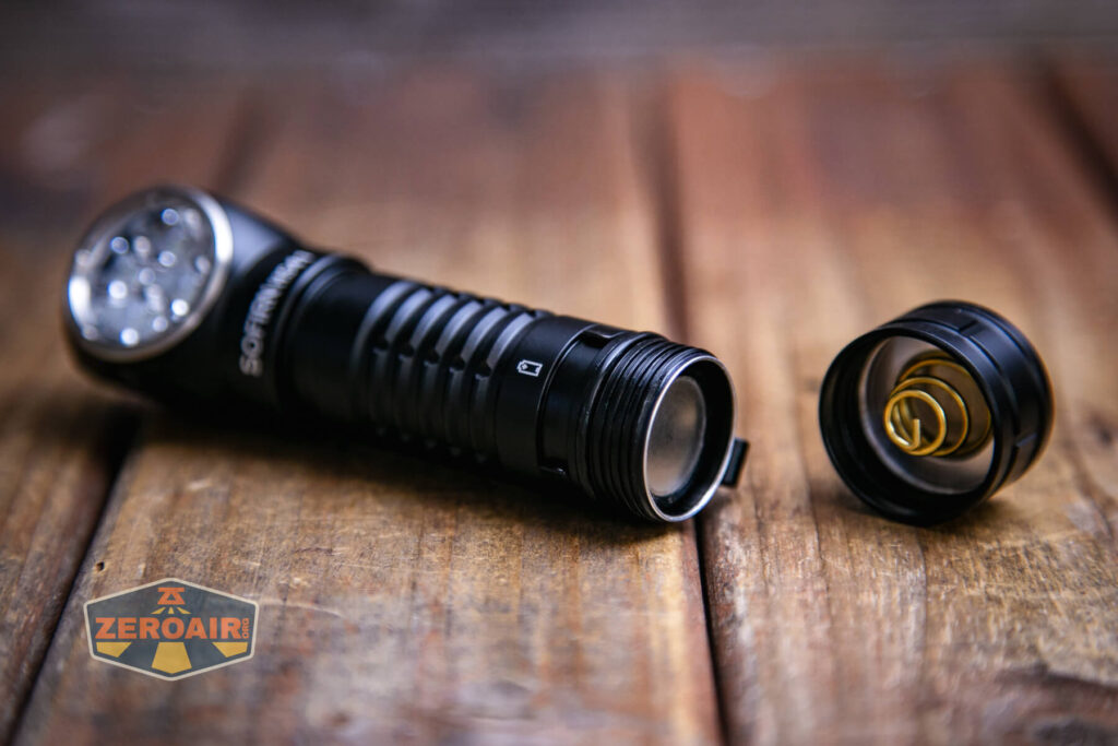 Sofirn HS41 rechargeable headlamp with 21700 installed