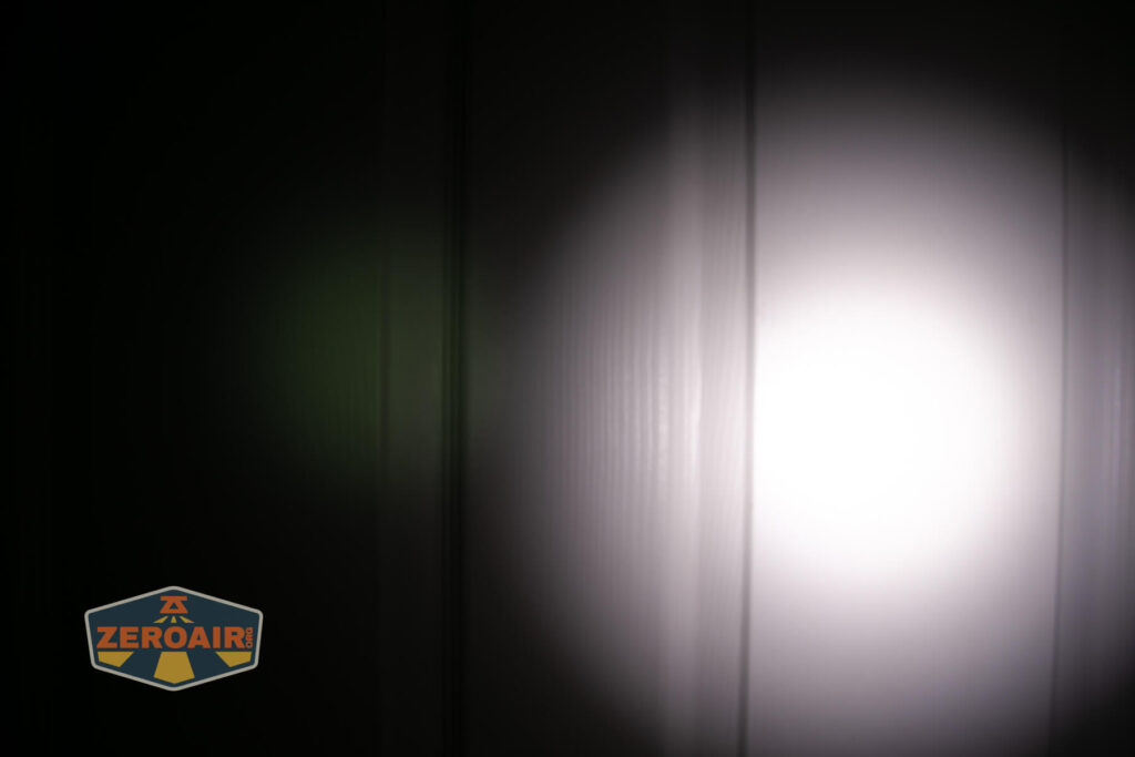 beamshots on door compared to nichia 219b