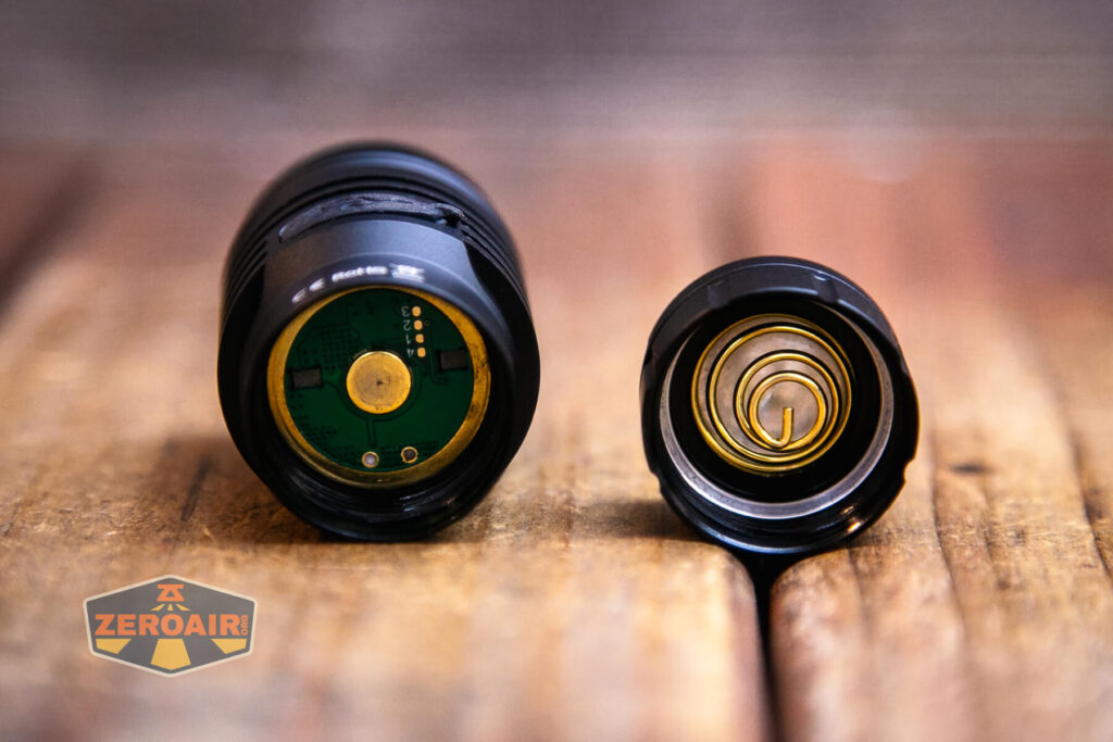 Wurkkos FC13s flashlight tail spring and head button