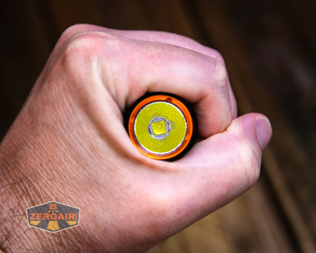 Wurkkos FC13s flashlight in hand