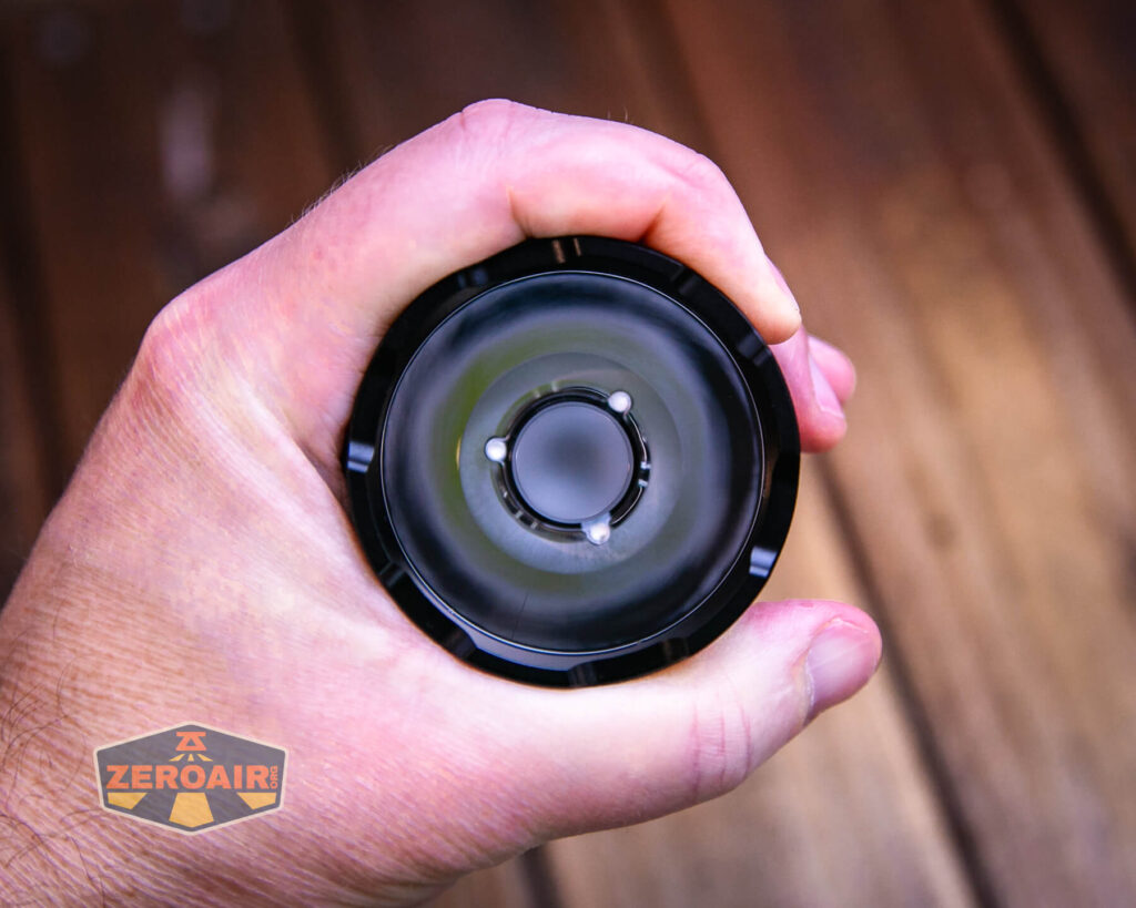 Wurkkos TD01 tactical flashlight in hand