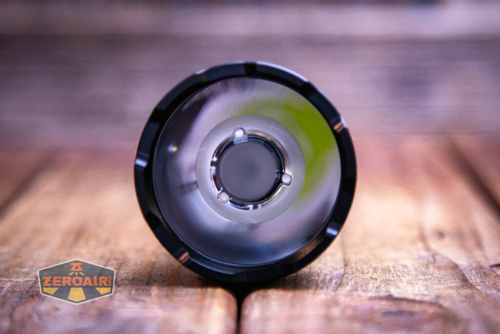 Wurkkos TD01 tactical flashlight emitter and TIR 