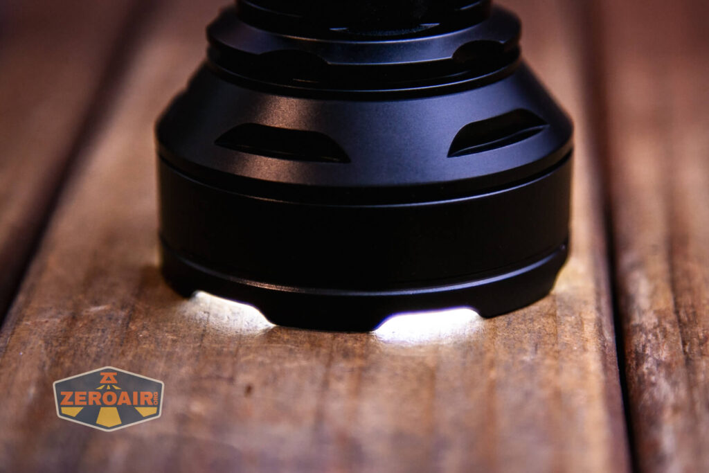 Wurkkos TD01 tactical flashlight emitter on