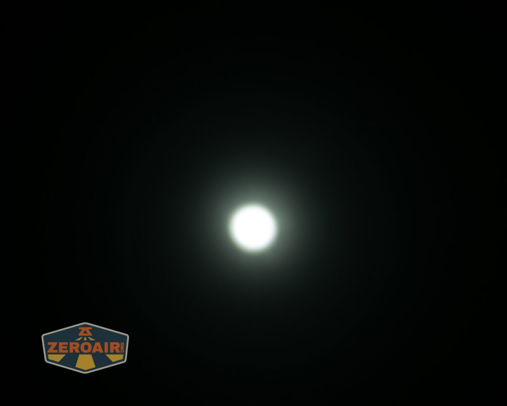 beamshots on ceiling