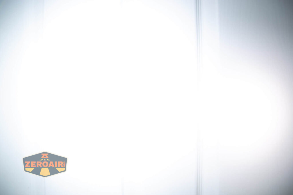 beamshots on door compared to nichia 219b