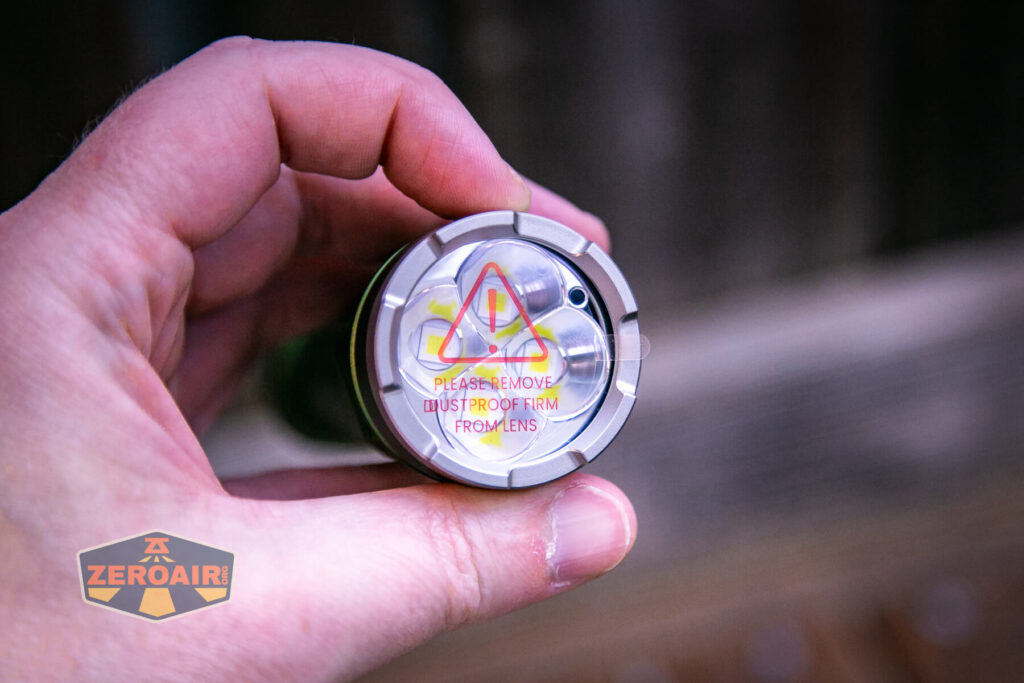 Cyansky P50R flashlight lens cover