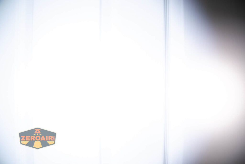 beamshots on door compared to nichia 219b