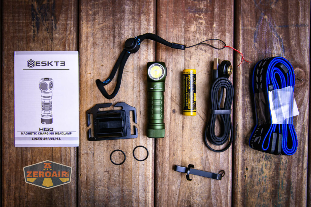 Skilhunt H150 cool white headlamp what's included