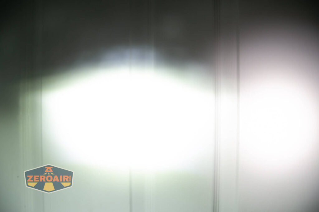 beamshots on door (at 1') compared to nichia 219b 4500K