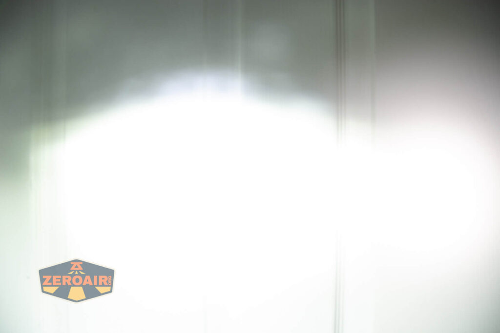 beamshots on door (at 1') compared to nichia 219b 4500K