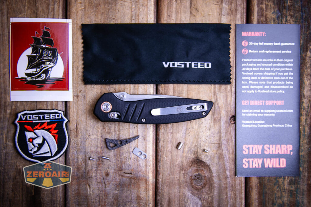 Vosteed Corsair Cool Micarta Knife what's included