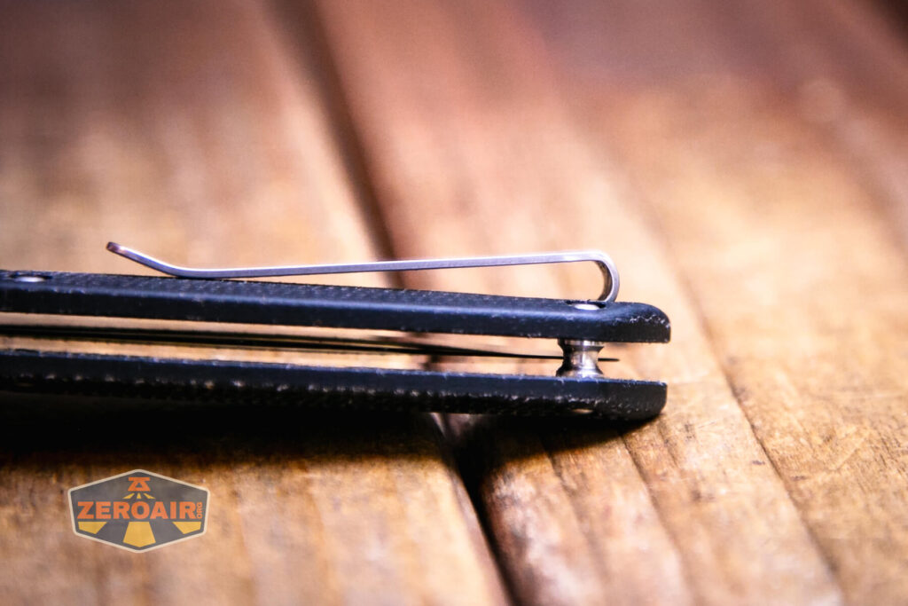 Vosteed Cool Micarta Knife deep carry clip