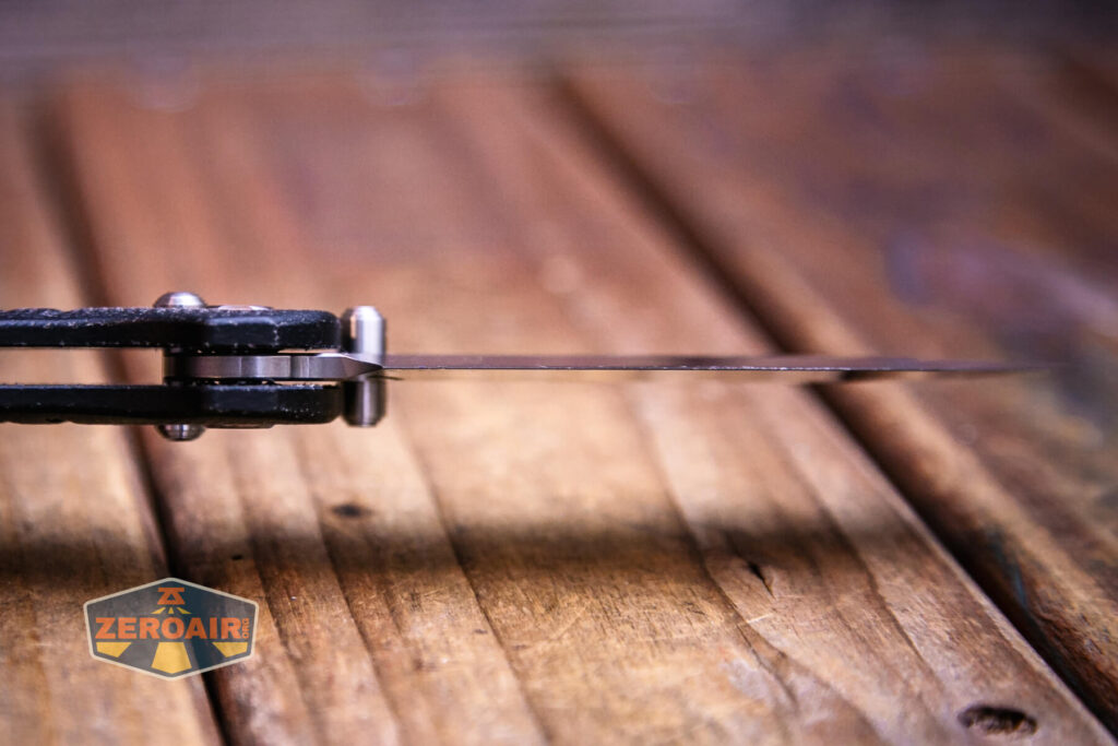 Vosteed Corsair Cool Micarta Knife down the blade view