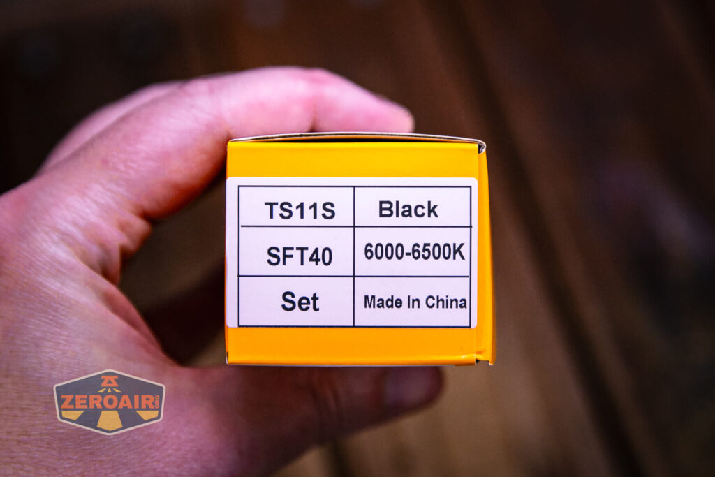 Wurkkos TS11S rechargeable flashlight box