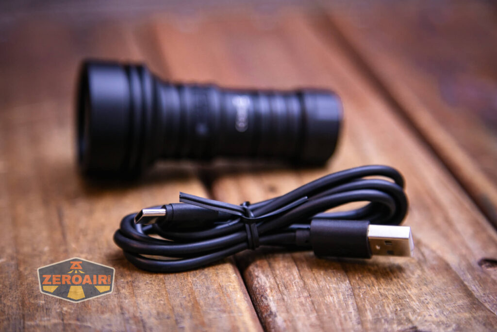 Wurkkos TS11S rechargeable flashlight charging cable