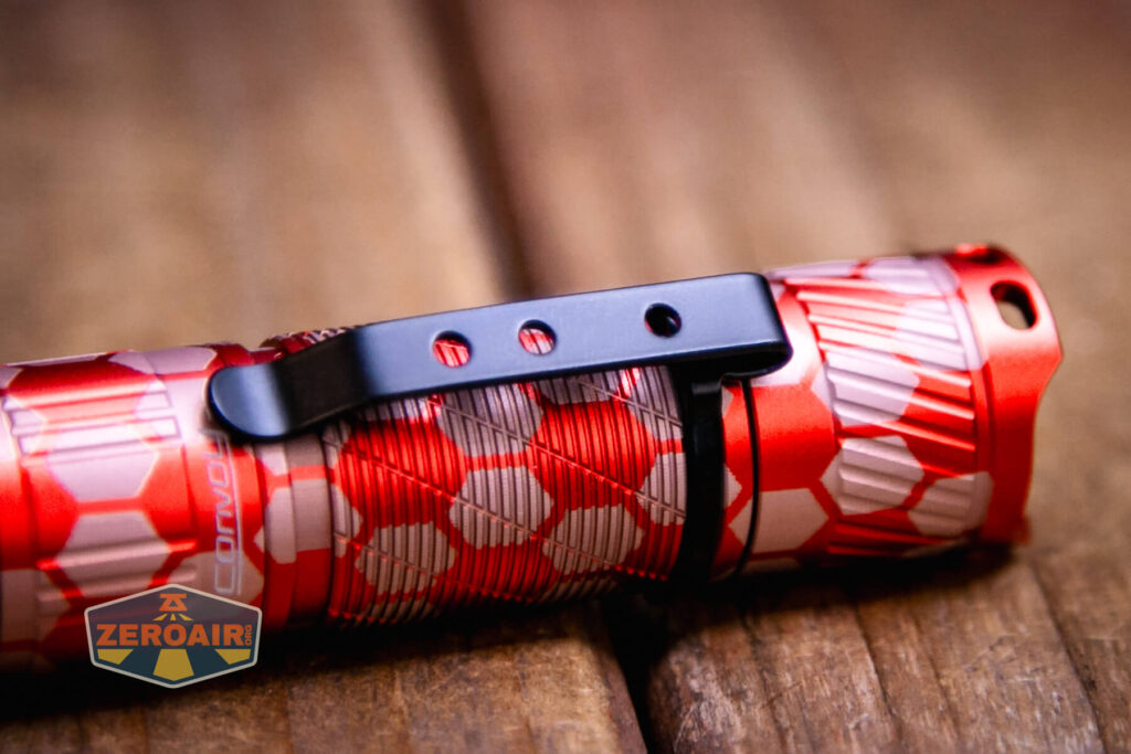 Honeycomb Engraved Convoy T3 pocket clip