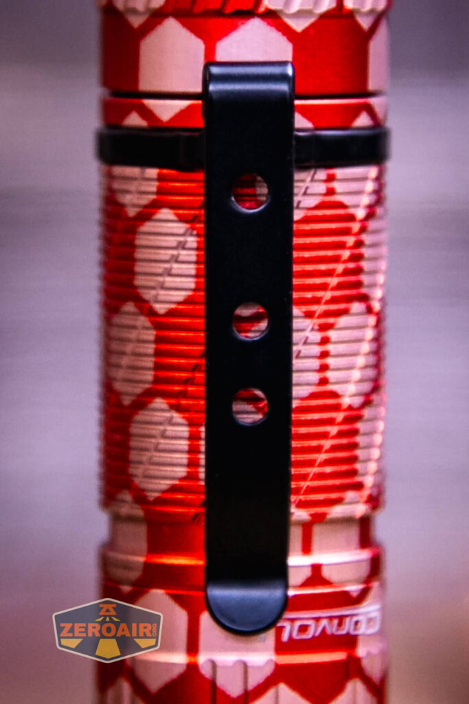 Honeycomb Engraved Convoy T3 pocket clip