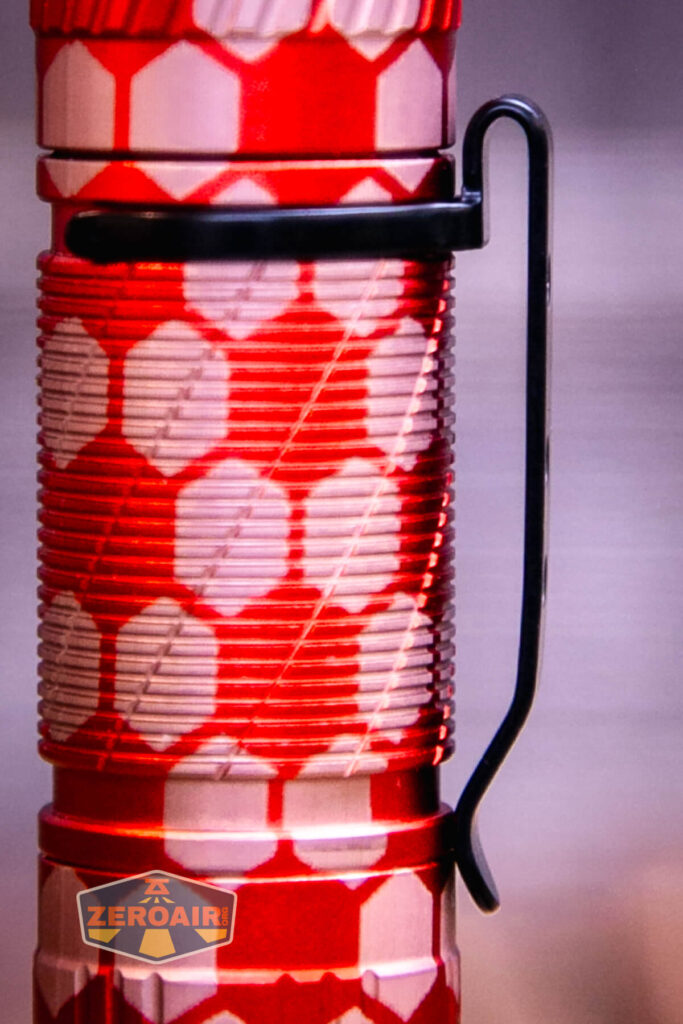 Honeycomb Engraved Convoy T3 pocket clip