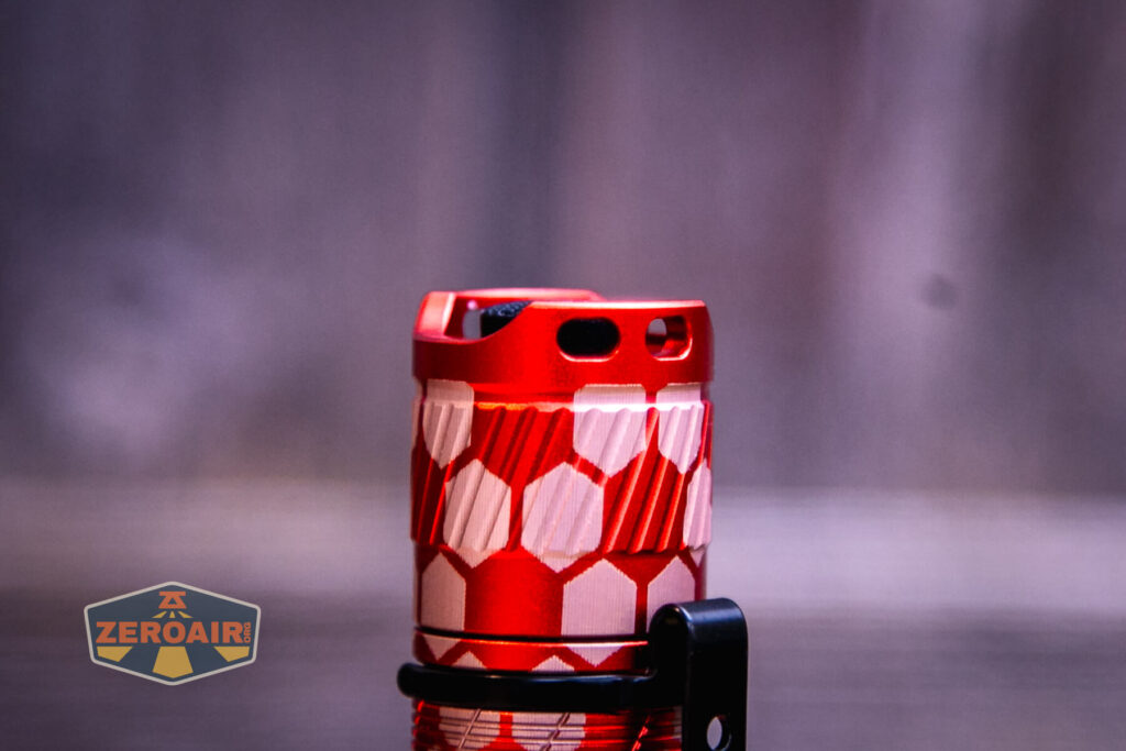 Honeycomb Engraved Convoy T3 lanyard holes