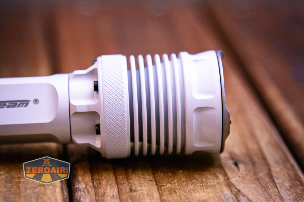 JETBeam M37 Crossbow flashlight heat sink head