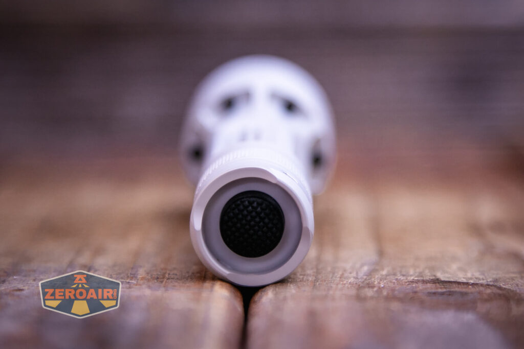 JETBeam M37 Crossbow flashlight mechanical tail switch