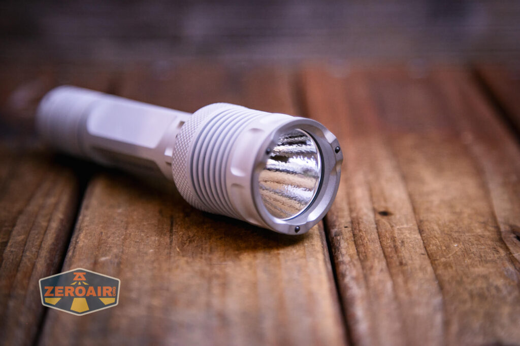 JETBeam M37 Crossbow flashlight bezel detail
