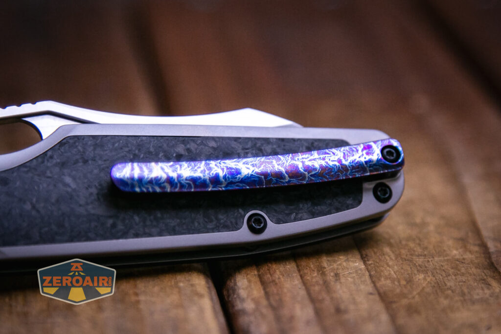 Kansept Tuckamore titanium knife entropic pocket clip