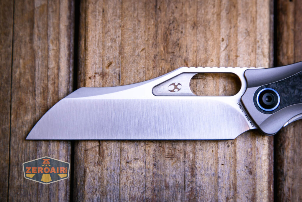 Kansept Tuckamore titanium knife blade view