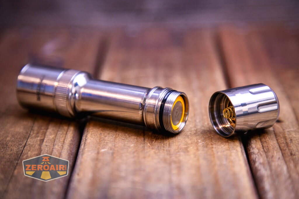 Mateminco SL02 Titanium EDC with included 18650 installed