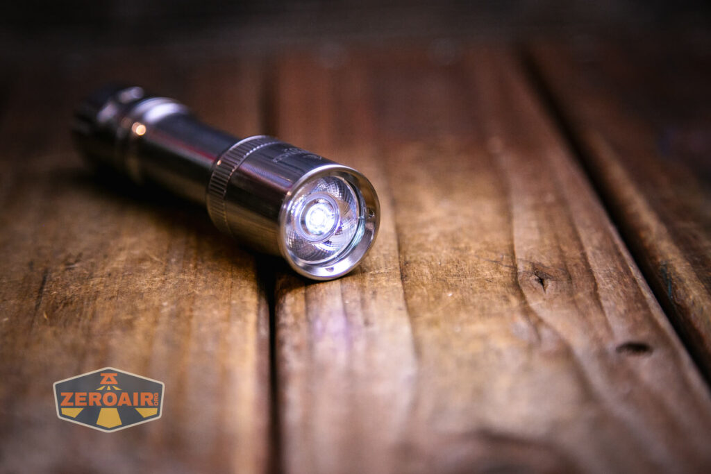 Mateminco SL02 Titanium EDC emitter on