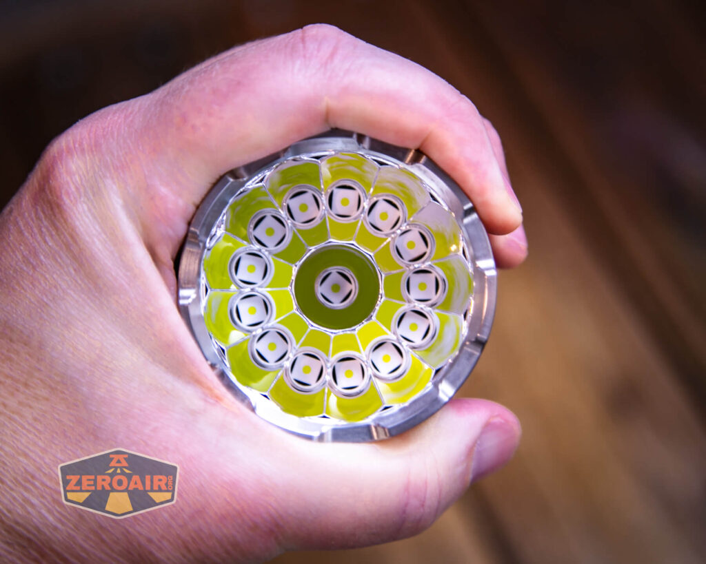 Nightwatch NS14R flood flashlight in hand