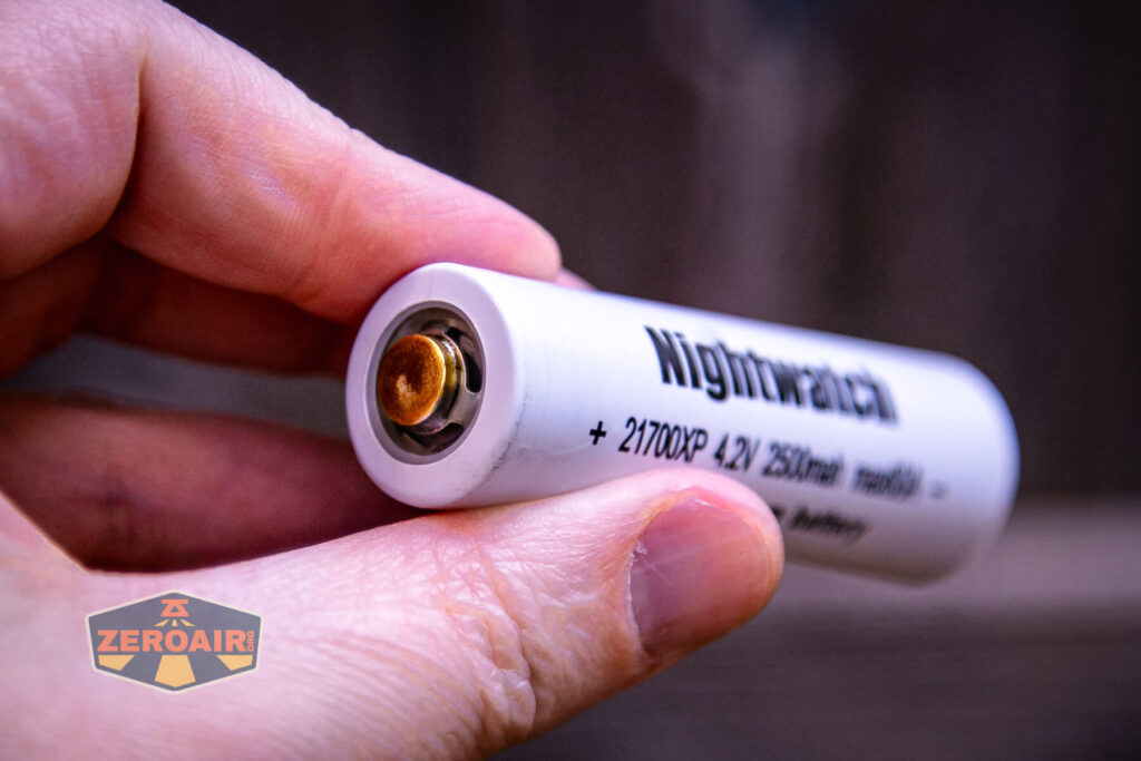 Nightwatch NS14R flood flashlight 21700 button top