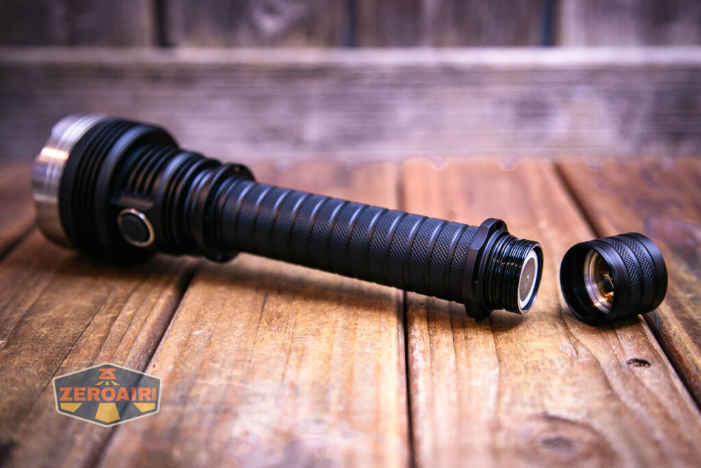 Nightwatch NS14R flood flashlight with included 21700 cells