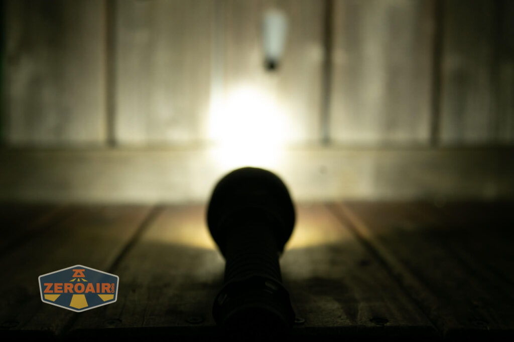 Nightwatch NS14R flood flashlight emitters on