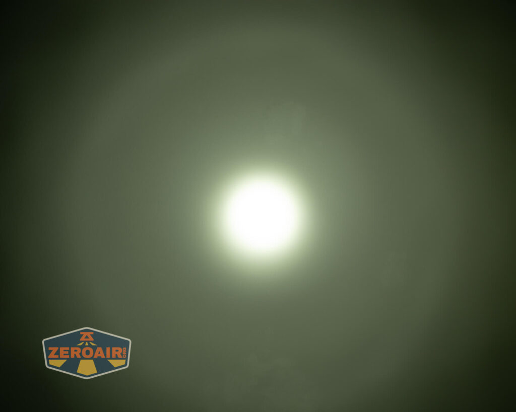 beamshots on ceiling