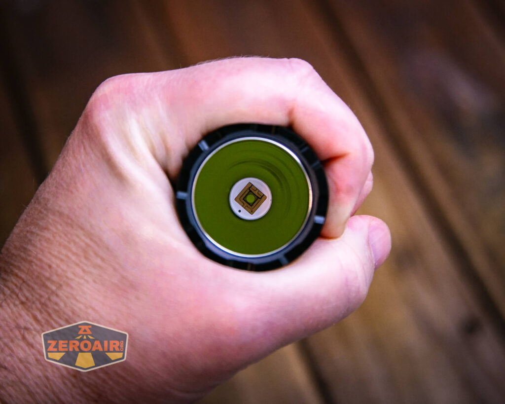 Nitecore MH25 Pro flashlight in hand