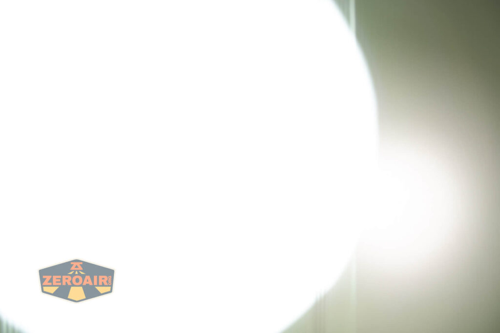 beamshots on door compared to nichia 219b